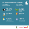 Inflación en Bogotá (enero del 2025) - Divisiones