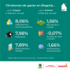 Inflación en Bogotá (febrero del 2025) - Divisiones