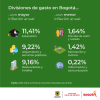 Inflación en Bogotá (julio del 2024) - Divisiones